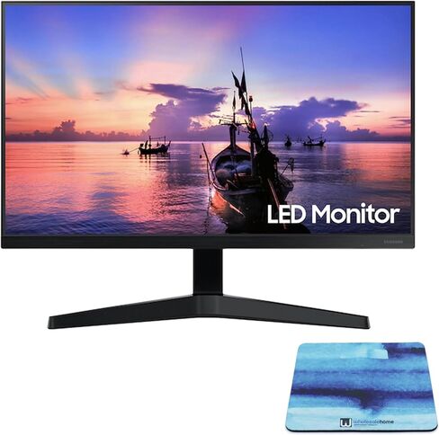 27 Inch Monitor, T35F FHD Computer Monitor, 1080p LED 75Hz, HDMI, VGA, Borderless, AMD FreeSync, LF27T350FHNXZA with Wholesalehome Mousepad in Saudi Arabia