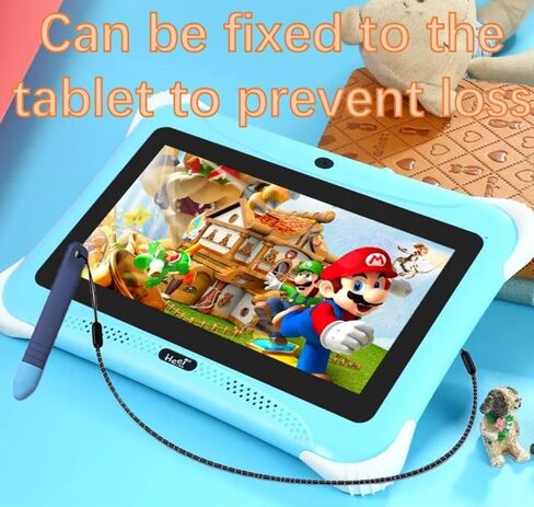 قلم شاشة للأطفال مكون من قطعتين لتحسين إيماءات الكتابة اليدوية متوافق مع أجهزة Ipad وFire Tablet وiPhone وأجهزة Android اللوحية وجميع الأجهزة اللوحية ومواد سيليكون الهاتف (أرجواني + أزرق) in Kuwait