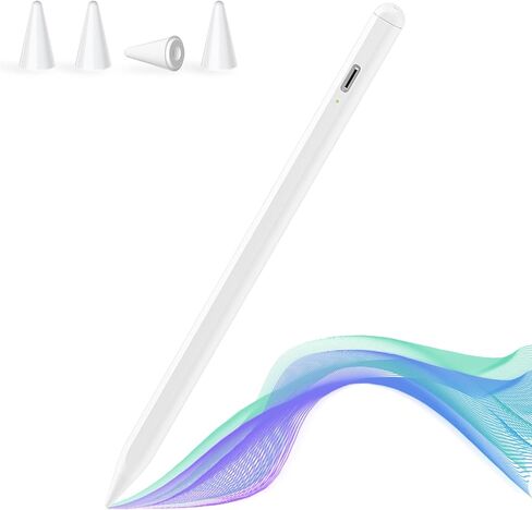 قلم ستايلس لجهاز iPad، قلم Apple مع خاصية رفض راحة اليد، متوافق مع (2018-2022) Apple iPad Pro (11/12.9 بوصة)، iPad Air 3rd/4th Gen، iPad 6/7/8th Gen، iPad Mini 5th Gen، للدقة الكتابة/الرسم in Kuwait