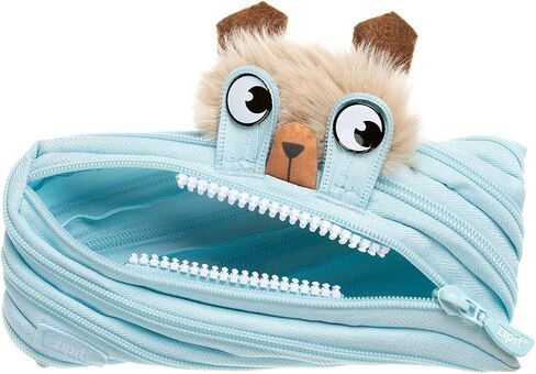 ZIPIT Unicorn Pencil Case for Girls, Cute Pencil Pouch, Holds Up to 30 Pens, Machine Washable, Made of One Long Zipper! (Turquoise Unicorn) in Saudi Arabia