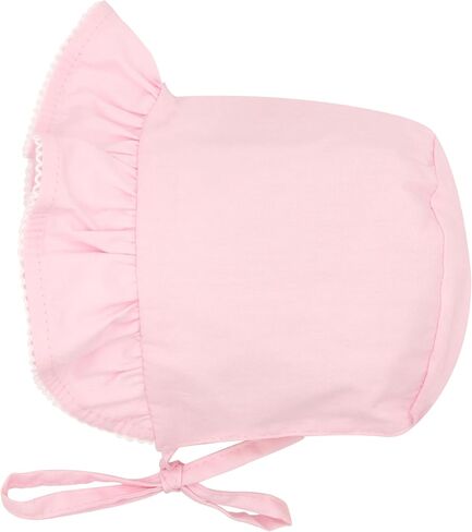 Wee Ones Girls' and Baby Girls' Bonnets with Moonstitch Ruffles and Seersucker Print, for All Hair Types in Saudi Arabia