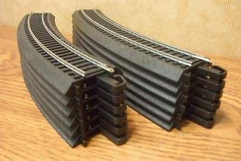 HO Scale Bachmann Steel Alloy EZ Track 12 Pieces of 18" Radius Curves for Model Railroad Trains in Saudi Arabia