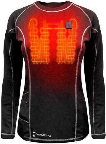 Gerbing 7V Battery Heated Shirt for Women Electric Heated Base Layer for Winter, Motorcycling, Camping, Skiing, Hunting in Saudi Arabia