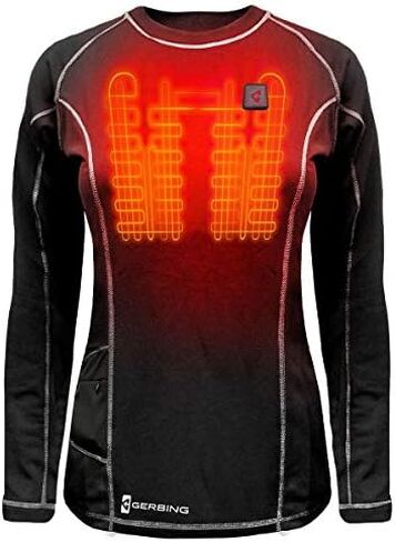 Gerbing 7V Battery Heated Shirt for Women Electric Heated Base Layer for Winter, Motorcycling, Camping, Skiing, Hunting in Saudi Arabia