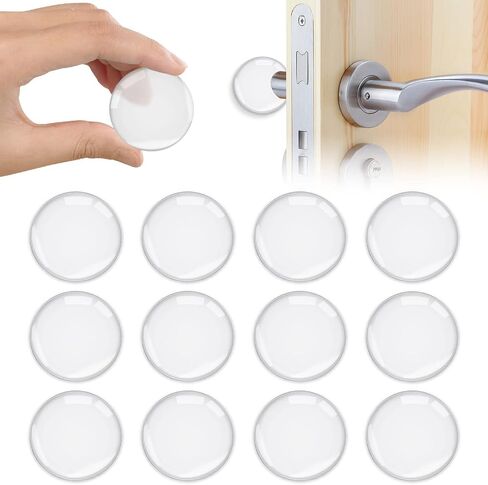 Door Stop, 6PCS Door Stoppers for Wall Reusable Door Knob Wall Protector with Self Strong Adhesive,Shock Absorbent for Home, Office, Wall Protector from Door Knobs in Saudi Arabia