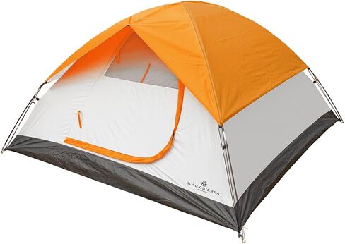 خيمة قبة تتسع لـ 3 أشخاص لحقيبة الظهر، سهلة الإعداد مع ذبابة مطر مقاومة للطقس، 49 قدمًا مربعًا من الداخل الفسيح، إطار قائم مجاني للخدمة الشاقة، خيمة تخييم خفيفة الوزن من شركة Black Sierra Equipment in Kuwait