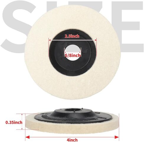 15 حزمة 4 بوصة إطارات لامعة لطاحونة الزوايا، 5 قطع قرص صوف ناعم جدًا + 5 قطع 7P قرص ألياف النايلون + 5 قطع 9P قرص ألياف النايلون in Kuwait