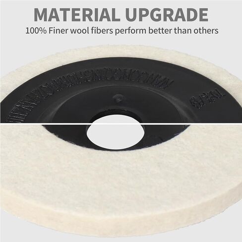 15 حزمة 4 بوصة إطارات لامعة لطاحونة الزوايا، 5 قطع قرص صوف ناعم جدًا + 5 قطع 7P قرص ألياف النايلون + 5 قطع 9P قرص ألياف النايلون in Kuwait