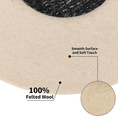 قرص عجلة تلميع من الصوف مقاس 5 بوصة × 7/8 بوصة لمطحنة الزوايا، عجلة تلميع من الصوف الناعم جدًا من النوع 27 قرص رفرف، 3 عبوات in Kuwait