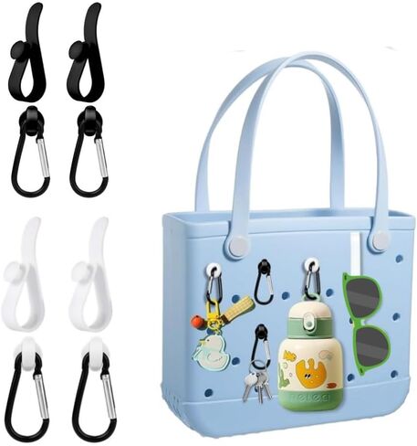 12 قطعة من إكسسوارات LOVE MEI لحقائب Bogg، وخطاطيف إدخال لحقائب Bogg، وتنظيم إكسسوارات حامل المفاتيح، متوافقة مع حقيبة Bogg Bag Beach، متوافقة مع حقائب الشاطئ الصغيرة والكبيرة in Kuwait