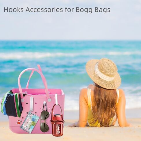 12 قطعة من إكسسوارات LOVE MEI لحقائب Bogg، وخطاطيف إدخال لحقائب Bogg، وتنظيم إكسسوارات حامل المفاتيح، متوافقة مع حقيبة Bogg Bag Beach، متوافقة مع حقائب الشاطئ الصغيرة والكبيرة in Kuwait