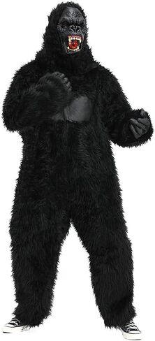 زي الغوريلا مع قناع واقعي للهالوين، زي الساسكواتش بيج فوت، زي الشمبانزي للرجال البالغين in Kuwait