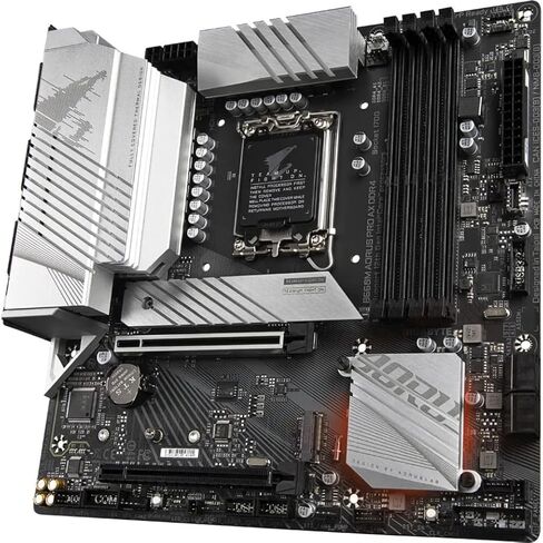 جيجابايت B660M AORUS PRO AX DDR4 (B660/ Intel/LGA/ 1700/ Micro-ATX/ DDR4/ Dual M.2/ PCIe 4.0/ USB 3.2 Gen2 Type-C/WiFi 6 802.11ax/ Intel 2.5GbE LAN/اللوحة الأم) in Saudi Arabia