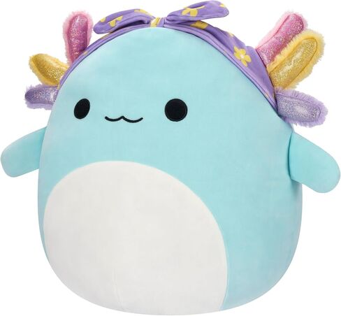 Squishmallows Original 16-Inch Irina Teal Axolotl with Rainbow Gills and Purple Bandana - Official Jazwares Large Plush in Saudi Arabia