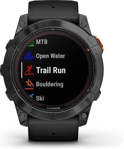 Garmin Fenix 7X Pro Solar, Glass, Slate Gray Steel, Black High Performance Smartwatch, Advanced Training Technology with Charging Stand, Car & Wall Adapters and Cleaning Kit in Saudi Arabia