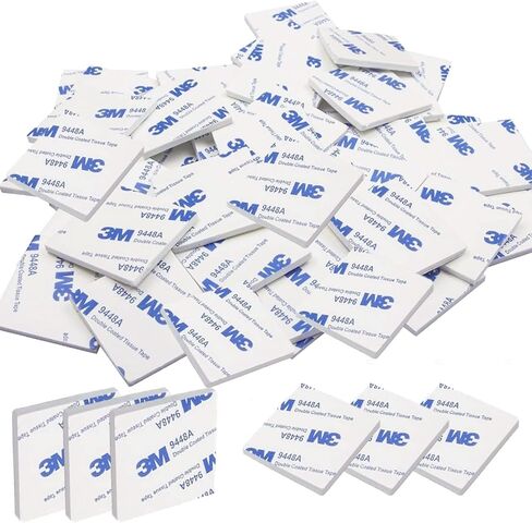 200Pack 3m Double Sided Foam Tape, Super-Sticky Double Sided Tape, 1.06 x 1.06 Inch Strong Pad Heavy Duty Mounting Adhesive (Square+White) in Kuwait