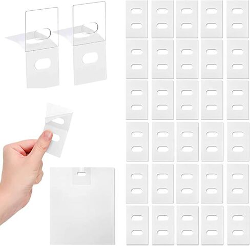 شرائح استبدال الستائر الرأسية، 60 قطعة من لوحات علامات إصلاح الستائر الرأسية، قطع غيار طقم إصلاح الستائر الرأسية الشفافة لستائر نافذة الباب المنزلقة، موفر ريشة عمودية in Kuwait