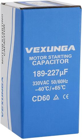 189-227 uF MFD 330 VAC 50/60 Hz Round Motor Start Capacitor CD60 Single Phase Capacitors for AC Motors Starting or Pool Pump or Well Pump in Saudi Arabia