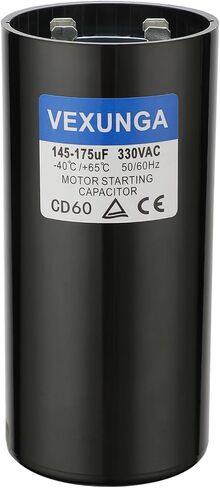 189-227 uF MFD 330 VAC 50/60 Hz Round Motor Start Capacitor CD60 Single Phase Capacitors for AC Motors Starting or Pool Pump or Well Pump in Saudi Arabia