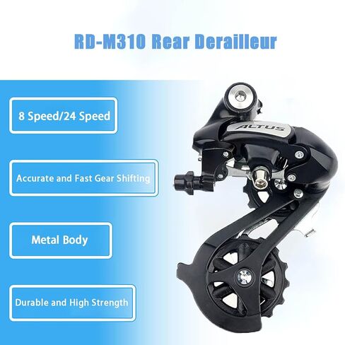 Altus Rear Derailleur Fit 7/8 Speed RD-M310 for MTB Mountain Bike Bicycle Compatible with Shimano Bike Derailleur Direct Mount in Kuwait