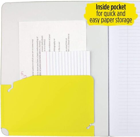 Five Star Interactive Notetaking Composition Book, 1 Subject, College Ruled Composition Notebook, 100 Sheets, 11" x 8-1/2", Purple (09460AB6) in Saudi Arabia