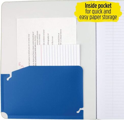 Five Star Interactive Notetaking Composition Book, 1 Subject, College Ruled Composition Notebook, 100 Sheets, 11" x 8-1/2", Purple (09460AB6) in Saudi Arabia