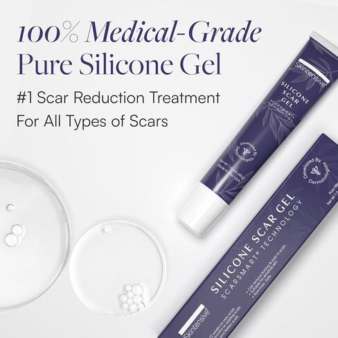 Skintensive Silicone Scar Gel - Scar Cream for Surgical Scars, Burns, Stretch Marks, Acne & Keloids [Packaging May Vary] in Saudi Arabia
