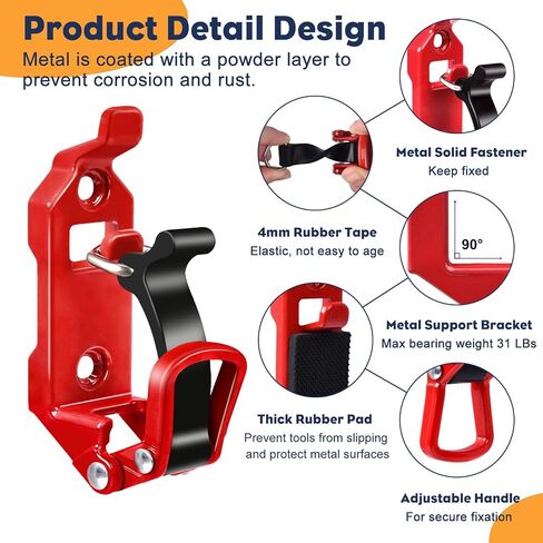4Pcs Shovel Mount for Roof Rack, Metal Rubber Clamp Mounting Brackets Kit, Shovel Holder for Truck, Car Accessories for Boats,Military Equipment,Overlanding Gear, Quick Release Axe Tool Holder in Saudi Arabia