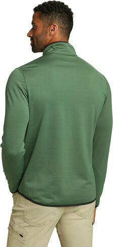 Eddie Bauer Men's Activator Grid Long-Sleeve Full-Zip Fleece in Saudi Arabia