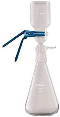BOROSIL 5350029 Vacuum Borosilicate Glass Filtration Assembly 47 mm, 1000 mL Flask 300 mL Funnel with Aluminium Clamp in Saudi Arabia