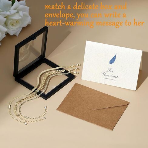 MAIBAOTA Gold Anklets for Women 14K Gold Plated Ankle Bracelets 3 Pcs Adjustable Layered Summer Beach Waterproof Anklets 8.6"+1.97" Foot Jewelry Gifts for Women in Kuwait