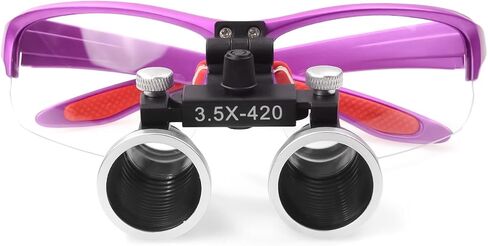 عدسة مكبرة زجاجية بصرية مكبرة 2.5X 3.5X من Loupes (3.5X، أرجواني) in Saudi Arabia