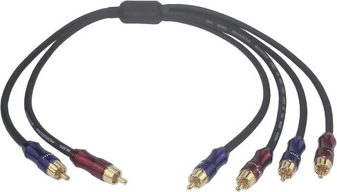 Wv-rcato2/rcakite-05 RCA Stereo Plug Male to Dual RCA Stereo Plug Male 1 Input 2 Output Stereo Audio Splitter Cable/Gold Plated Plug / 4n OFC Pure Copper Wire (3.2FT (100CM)) in Saudi Arabia