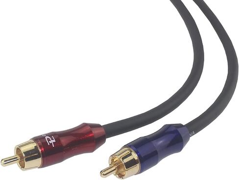 Wv-rcato2/rcakite-05 RCA Stereo Plug Male to Dual RCA Stereo Plug Male 1 Input 2 Output Stereo Audio Splitter Cable/Gold Plated Plug / 4n OFC Pure Copper Wire (3.2FT (100CM)) in Saudi Arabia