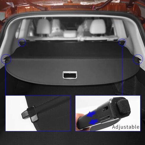 غطاء Rongtaod للشحن متوافق مع 2021-2024 غطاء نيسان روج للشحن قابل للسحب غطاء أمان درع صندوق السيارة 2023 ملحقات روج in Kuwait