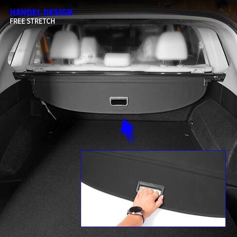 غطاء Rongtaod للشحن متوافق مع 2021-2024 غطاء نيسان روج للشحن قابل للسحب غطاء أمان درع صندوق السيارة 2023 ملحقات روج in Kuwait