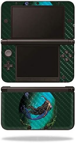 MightySkins Carbon Fiber Skin for Nintendo 3DS XL Original (2012-2014) - Circuit Brain | Protective, Durable Textured Carbon Fiber Finish | Easy to Apply, Remove, and Change Styles | Made in The USA in Saudi Arabia