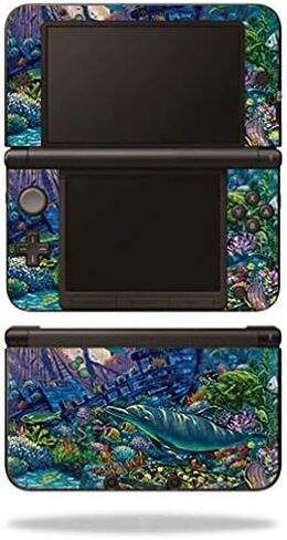 MightySkins Carbon Fiber Skin for Nintendo 3DS XL Original (2012-2014) - Circuit Brain | Protective, Durable Textured Carbon Fiber Finish | Easy to Apply, Remove, and Change Styles | Made in The USA in Saudi Arabia