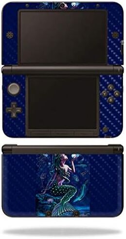 MightySkins Carbon Fiber Skin for Nintendo 3DS XL Original (2012-2014) - Circuit Brain | Protective, Durable Textured Carbon Fiber Finish | Easy to Apply, Remove, and Change Styles | Made in The USA in Saudi Arabia
