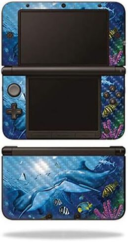 MightySkins Carbon Fiber Skin for Nintendo 3DS XL Original (2012-2014) - Circuit Brain | Protective, Durable Textured Carbon Fiber Finish | Easy to Apply, Remove, and Change Styles | Made in The USA in Saudi Arabia