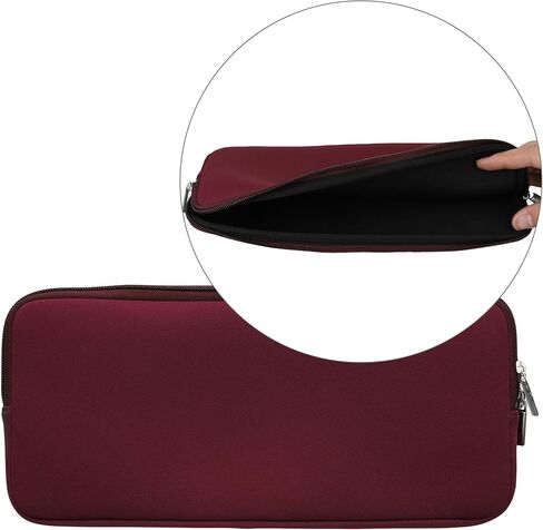 حافظة kwmobile من النيوبرين متوافقة مع Logitech Mx Keys Mini Wireless - حافظة للوحة المفاتيح وحقيبة سفر ناعمة - رمادي in Kuwait