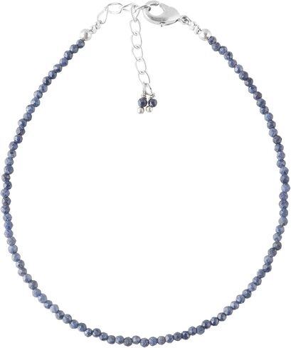 Natural Amethyst Gemstone Faceted Beads Dainty Bracelets Jewelry for Women, Energy Healing Crystals, Chain 8 inch in Saudi Arabia