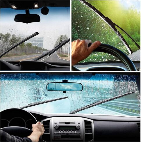 Windshield Wiper Blades for Volkswagen VW Jetta 2011-2023 Passat 2012-2018 CC 2013-2017 Custom Fit 24"+19" Front Car Rain Wipers Windscreen 2 Packs in Saudi Arabia