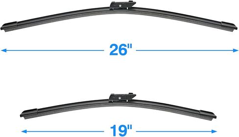 Windshield Wiper Blades for Volkswagen VW Jetta 2011-2023 Passat 2012-2018 CC 2013-2017 Custom Fit 24"+19" Front Car Rain Wipers Windscreen 2 Packs in Saudi Arabia