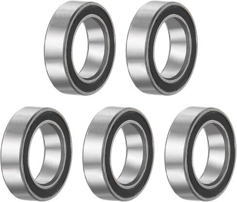 uxcell 5pcs MR117-2RS Deep Groove Ball Bearings 7x11x3mm Chrome Steel Miniature Bearing Double Sealed Precision Bearings, P6 (ABEC 3) in Saudi Arabia