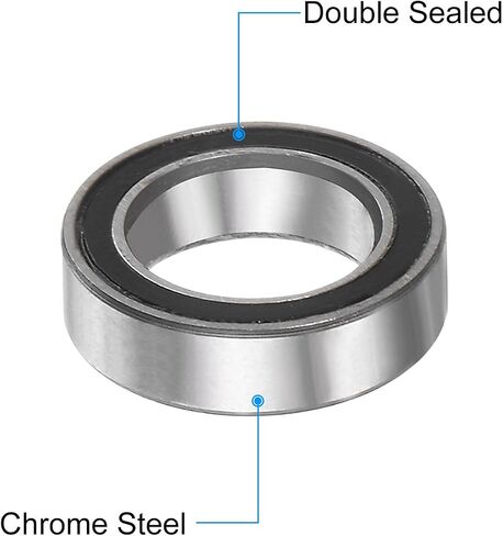 uxcell 5pcs MR117-2RS Deep Groove Ball Bearings 7x11x3mm Chrome Steel Miniature Bearing Double Sealed Precision Bearings, P6 (ABEC 3) in Saudi Arabia