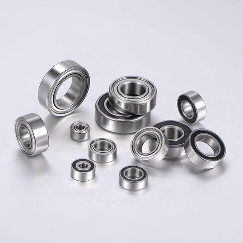 uxcell 5pcs MR117-2RS Deep Groove Ball Bearings 7x11x3mm Chrome Steel Miniature Bearing Double Sealed Precision Bearings, P6 (ABEC 3) in Saudi Arabia
