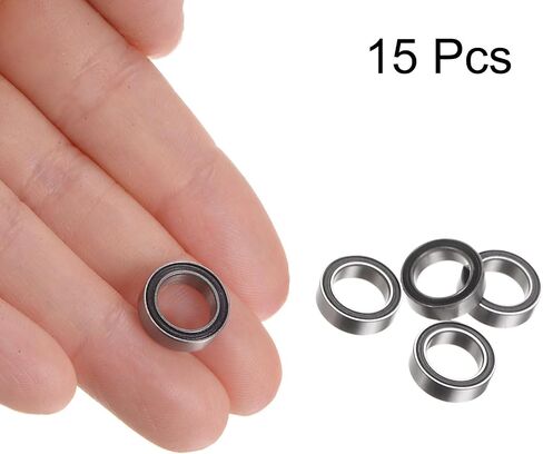 uxcell 5pcs MR117-2RS Deep Groove Ball Bearings 7x11x3mm Chrome Steel Miniature Bearing Double Sealed Precision Bearings, P6 (ABEC 3) in Saudi Arabia