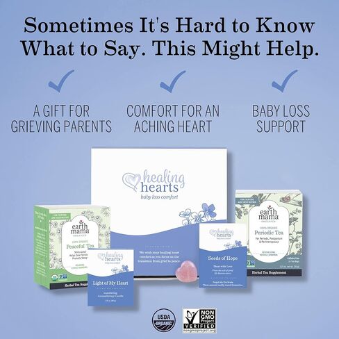 Earth Mama Healing Hearts Comfort Gift Set | Pregnancy, Miscarriage and Baby Loss Care for Grieving Moms, 5-Piece Set in Kuwait