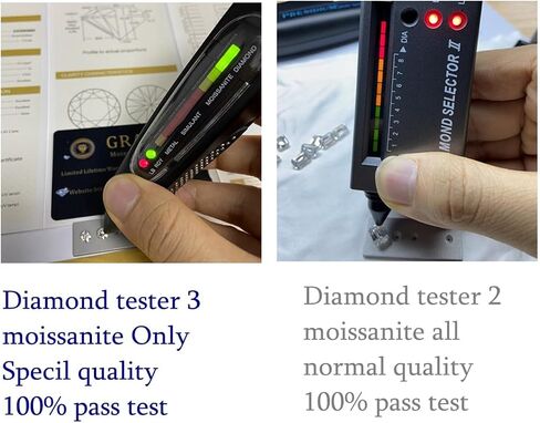 جولة رائعة 0.2-4ct اللون الأخضر VVS1 وضوح مويسانيتي أحجار كريمة مفكوكة للمجوهرات DIY in Kuwait